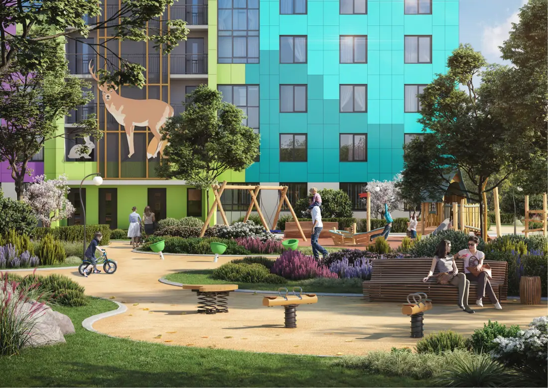 Courtyard playground