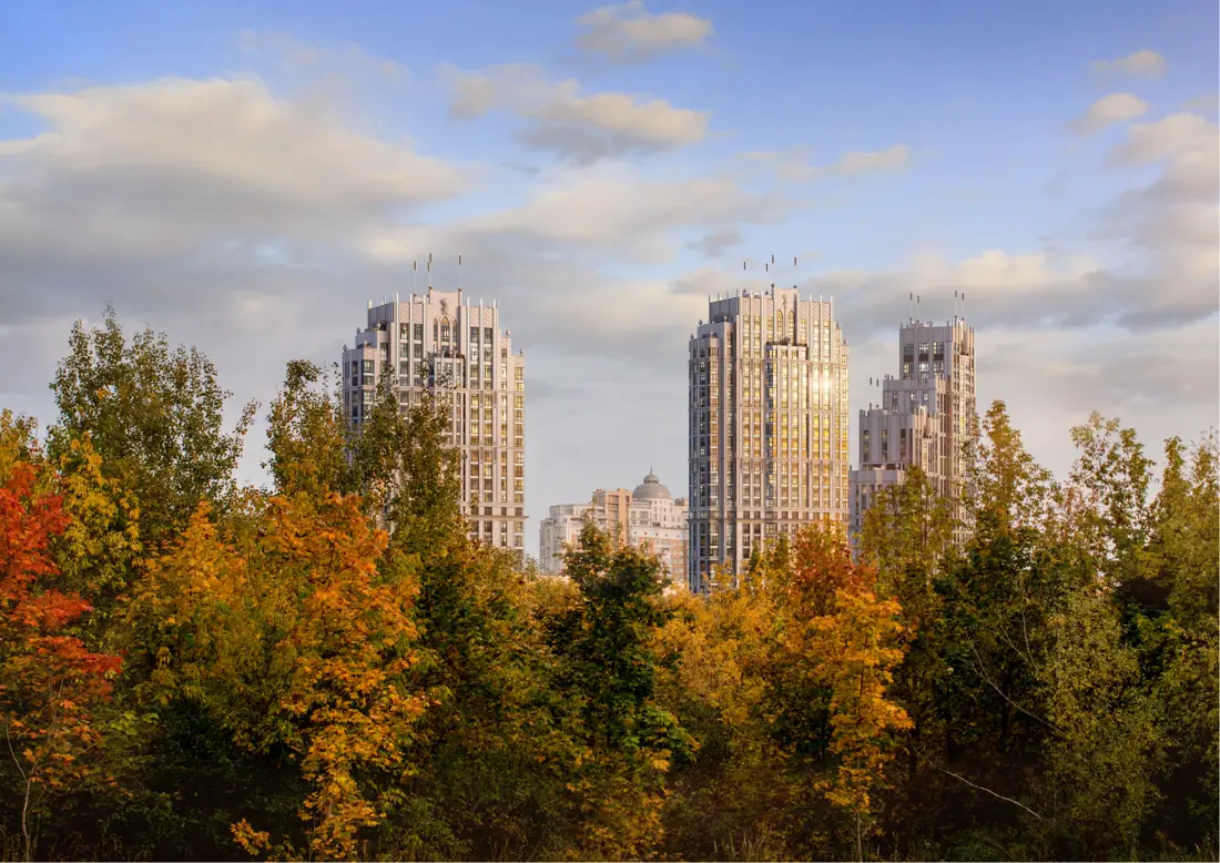 Towers in autumn